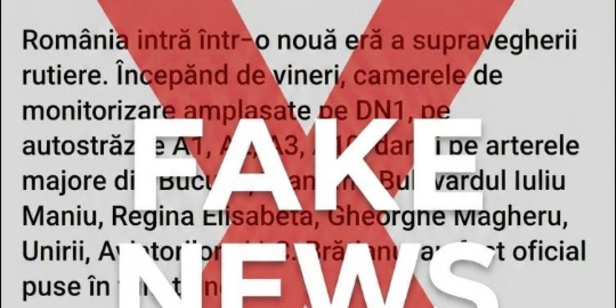 MAI: Fake news despre monitorizarea traficului, demontat. Panica, pusă la zid