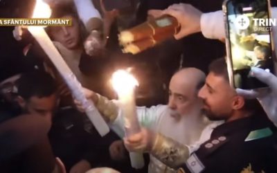 Sfânta Lumină de la Ierusalim, în România: Flacăra a ajuns la București