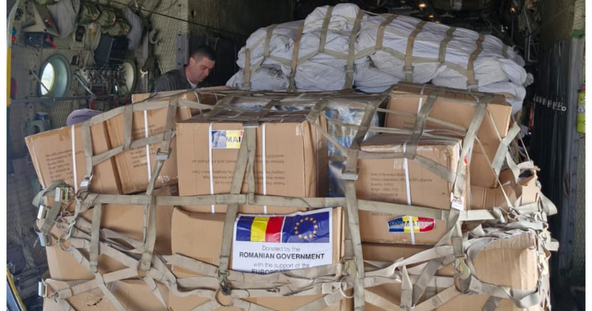 România, ajutor de 15 tone pentru Liban: Avioane MApN transportă ajutoarele