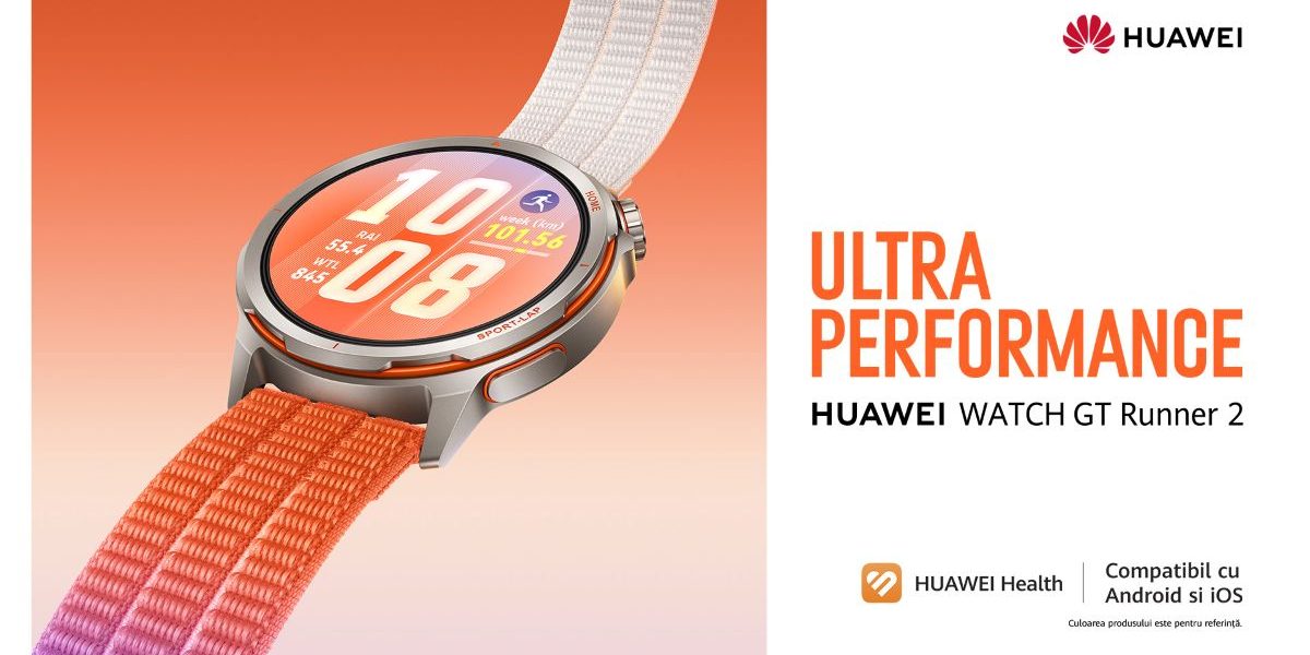 HUAWEI WATCH GT Runner 2: Alergarea devine știință, cu date concrete!