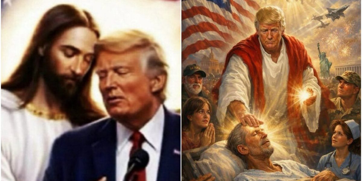 DONALD Trump, imagine AI cu Hristos: Scandal după o nouă postare