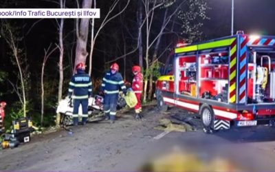 Accident mortal la Ciolpani: Imagini ȘOCANTE de la camera mașinii din spate