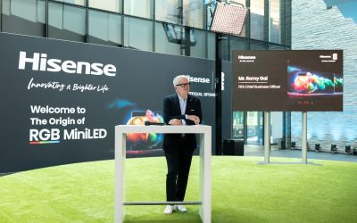 Hisense aduce magia fotbalului la FIFA: Noi televizoare RGB MiniLED 2026