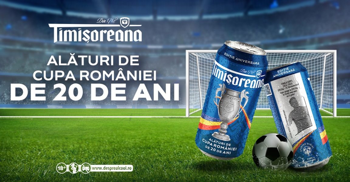 Timișoreana sărbătorește 20 de ani cu Cupa României la fotbal