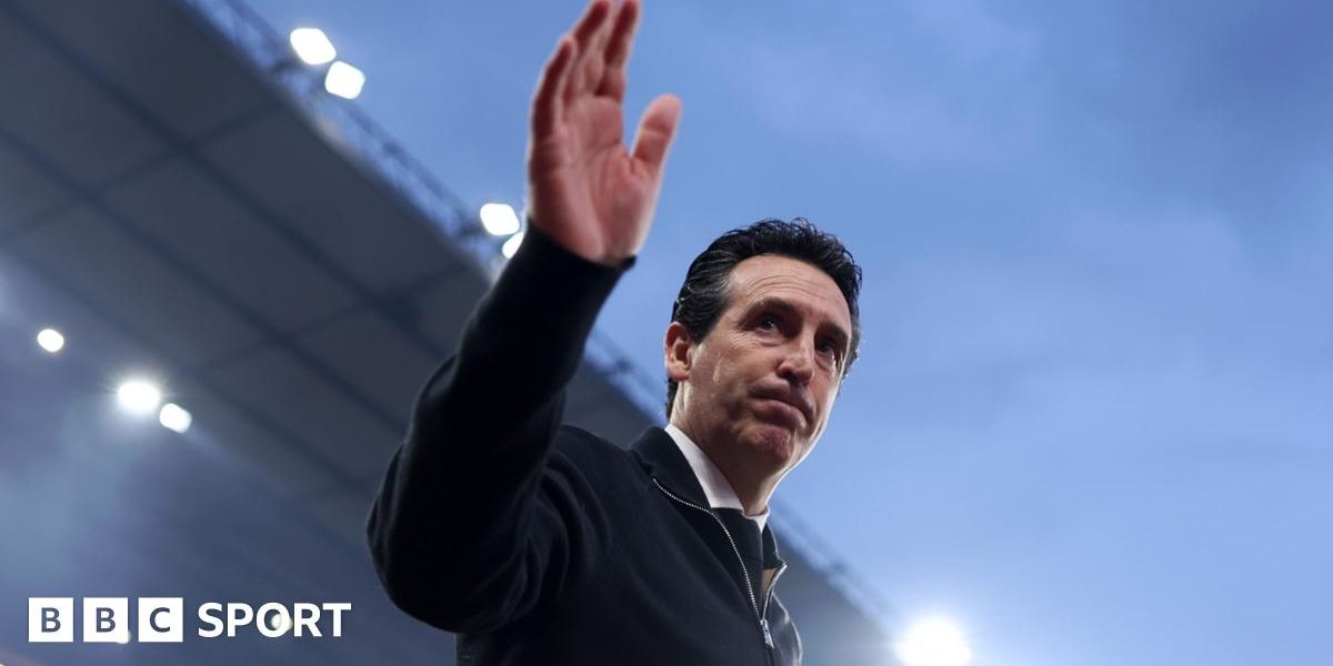 Unai Emery, Manager of Aston Villa, gestures as he walks out of the tunnel prior to the UEFA Europa League 2025/26 Quarter-Final Leg Two match between Aston Villa FC and Bologna FC 1909