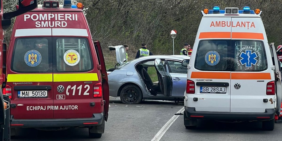 Accident GRAV la ieșirea din Mediaș spre Moșna: Mai multe victime!