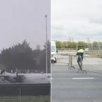 Bărbat sfidător pe pista din Shannon: S-a urcat pe avion militar american