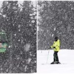 A nins ca-n decembrie în munți: Turiștii, nedumeriți de Paște sau Crăciun?