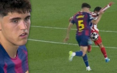 În minutul 42 al meciului, arbitrul Kovacs a fost nevoit să revadă imaginile VAR pentru a-i acorda cartonașul roșu lui Cubarsí