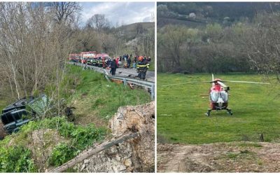 Accident GRAV la Mediaș: 7 victime și plan roșu activat. Elicopter SMURD, la fața locului