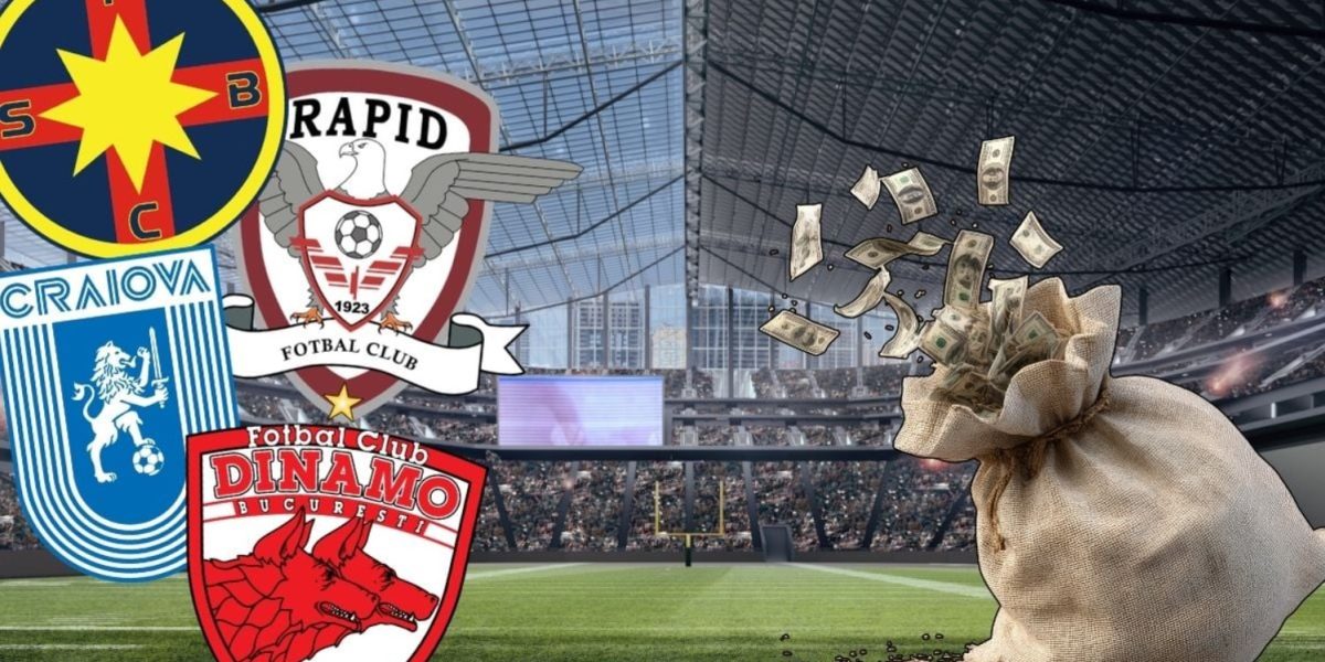 Clubul din SuperLiga, peste FCSB, Dinamo și Rapid la banii din sponsori
