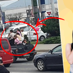 Șofer din Alba, cu 7 copii în benă, pe un drum aglomerat. Ce a urmat