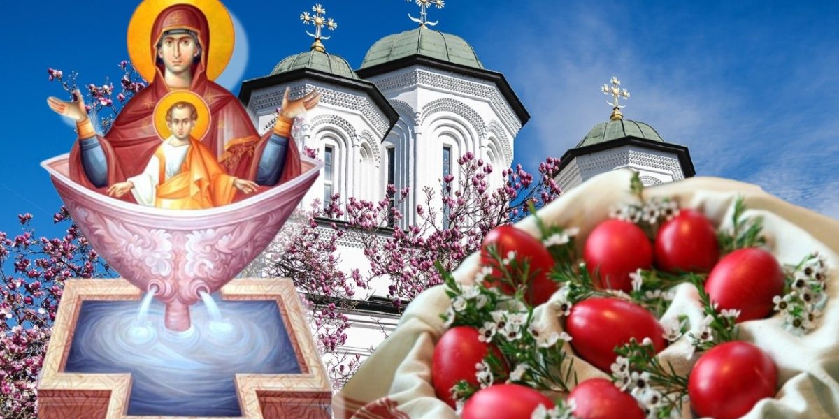 Calendar ortodox: 17 aprilie, sărbătoarea Izvorul Tămăduirii. Apa sfințită, leac miraculos închinat Maicii Domnului