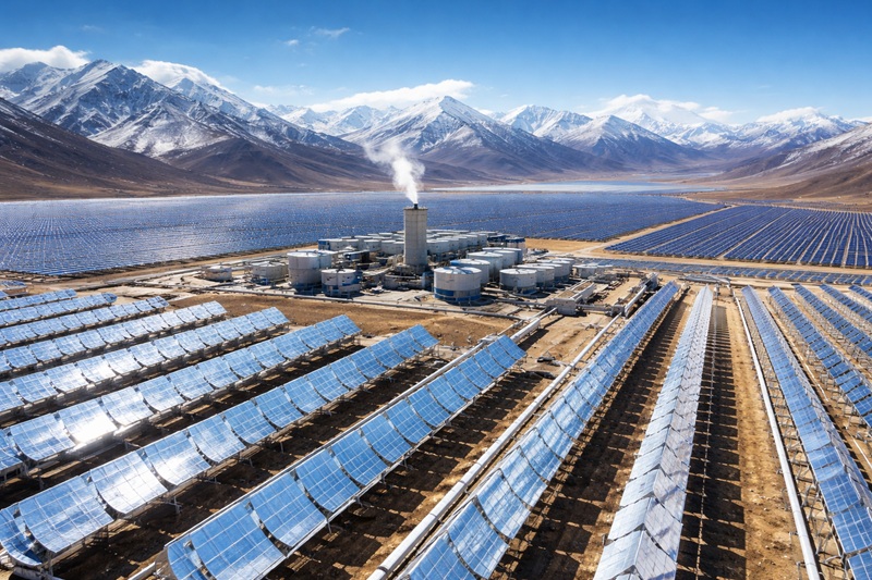 China ridică o centrală solară uriașă în tibet, la o altitudine record