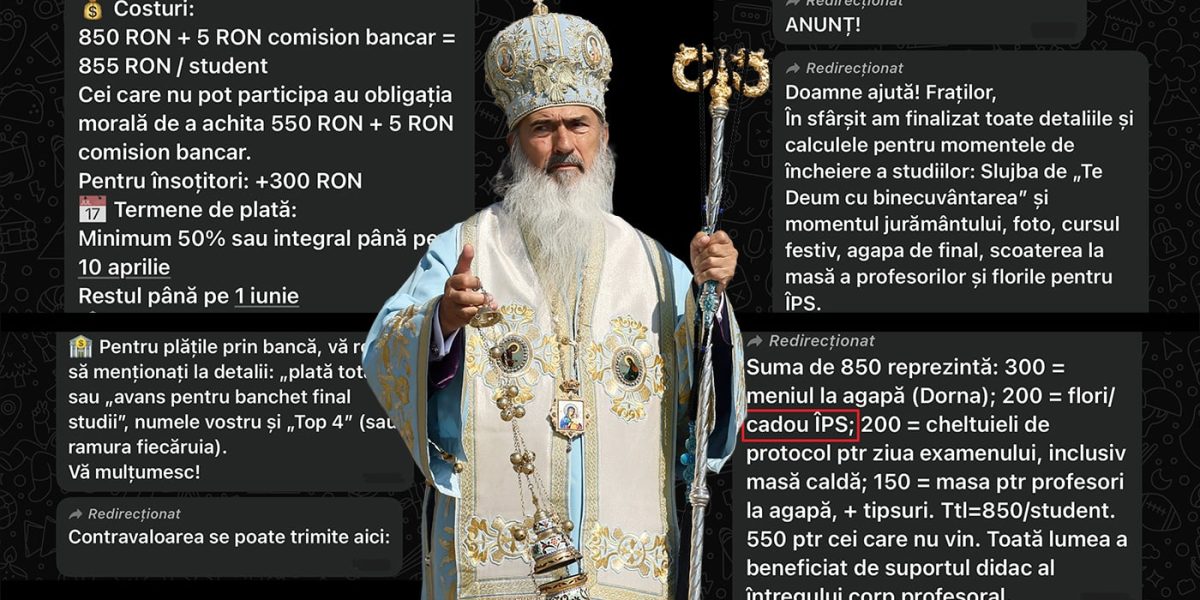 Absolvire cu 200 de lei pentru studenții teologi în București