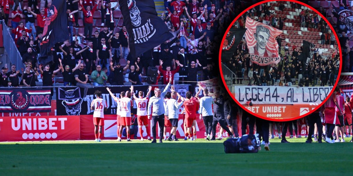 Ultrașii UTA protestează dur împotriva modificărilor Legii 4, la meciul cu Botoșani