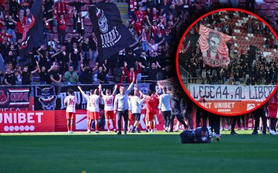 Ultrașii UTA protestează dur împotriva modificărilor Legii 4, la meciul cu Botoșani