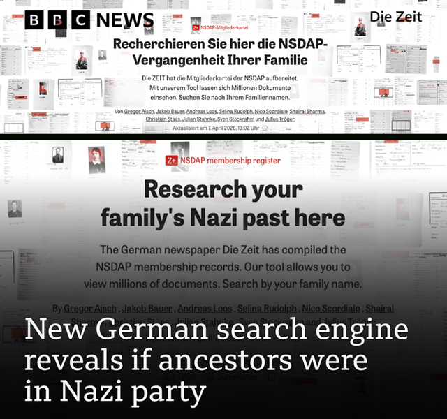 Nou motor de căutare german: Verifică rudele în partidul nazist