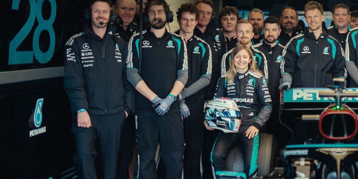 Doriane Pin, prima femeie într-un monopost Mercedes de Formula 1