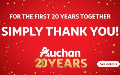 Auchan România: 20 de ani de prezență, peste 500 de magazine în țară