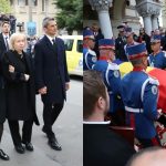Durere la înmormântarea lui Mircea Lucescu: Neli, sprijinită de familie