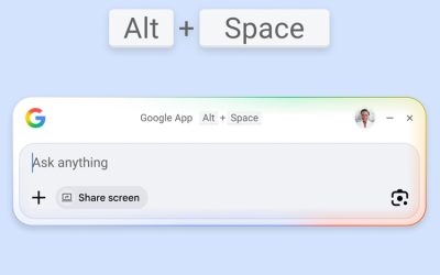 Google lansează Search și AI pe desktop, direct pentru utilizatorii Windows