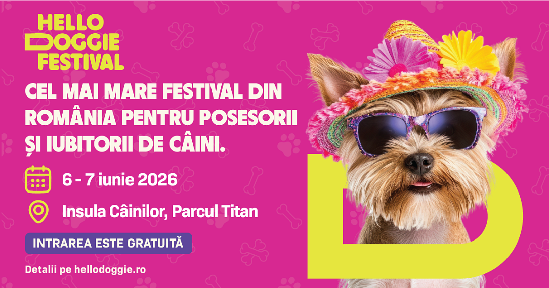 Hello Doggie Festival revine în Parcul București, în iunie