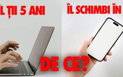 De ce schimbăm telefoanele anual, dar nu și laptopurile
