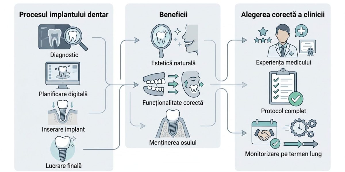 Cum găsești cel mai bun implant dentar: Ghid practic într-un centru AVANSAT