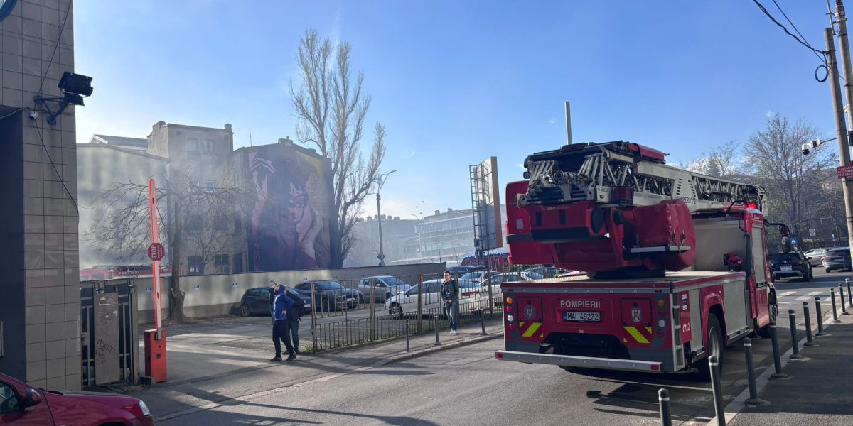 Incendiu lângă nuclearelectrica: Fum dens pe bulevardul iancu de hunedoara