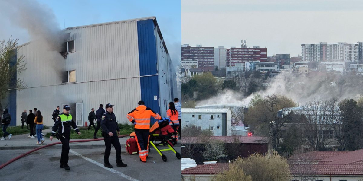 Incendiu în Constanța: Un apartament în flăcări, doi bărbați și o fetiță la spital