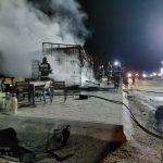 Incendiu devastator la un fast-food din Cluj, în miez de noapte
