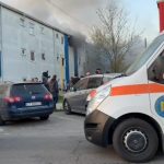 Incendiu la un bloc din Constanța: Nouă persoane, inclusiv minori, la spital
