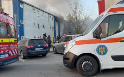 Incendiu la un bloc din Constanța: Nouă persoane, inclusiv minori, la spital