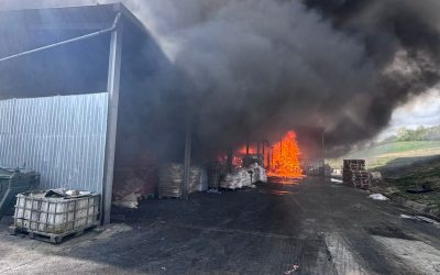 Incendiu URIAȘ în Sălaj: Fum gros, emis mesaj Ro-Alert