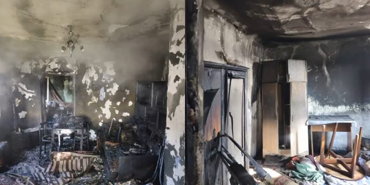 Flăcările au mistuit o casă. Martori: „Am văzut scene de coșmar”