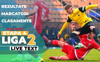 Rezultate etapa a 4-a play-out Liga 2: Dueluri aprige și surprize neașteptate