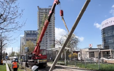 Șantier tramvai Pipera: Imagini din inima „cartierului” corporatist din București