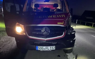 Român „erou” în Germania: A avariat singura autospecială, pompierii, blocați