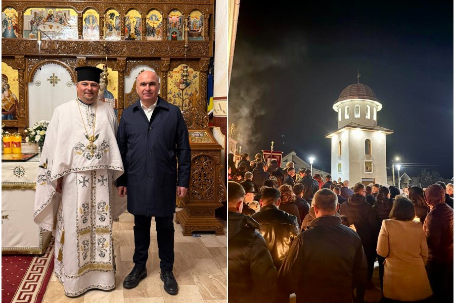 Bolojan, la Înviere: Premierul a participat la slujba de la Sânmartin, Bihor