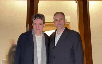 Nicușor Dan, cu șeful PSD Prahova, vizită neașteptată la mănăstire