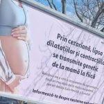 Panourile anti-cezariană în București, contestate de Colegiul Medicilor: „Fără fundament”