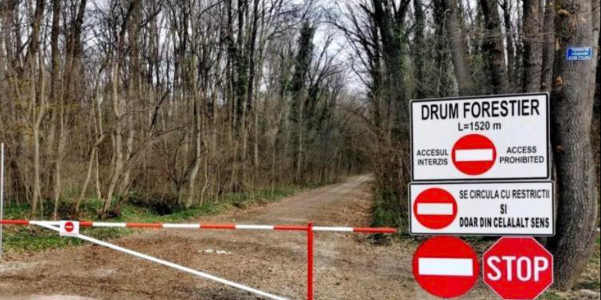 Accesul auto, din NOU interzis pe calea forestieră