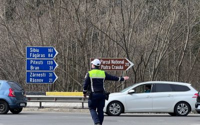 Agățat pe DN1 Brașov-București: Poliția recomandă rute ocolitoare