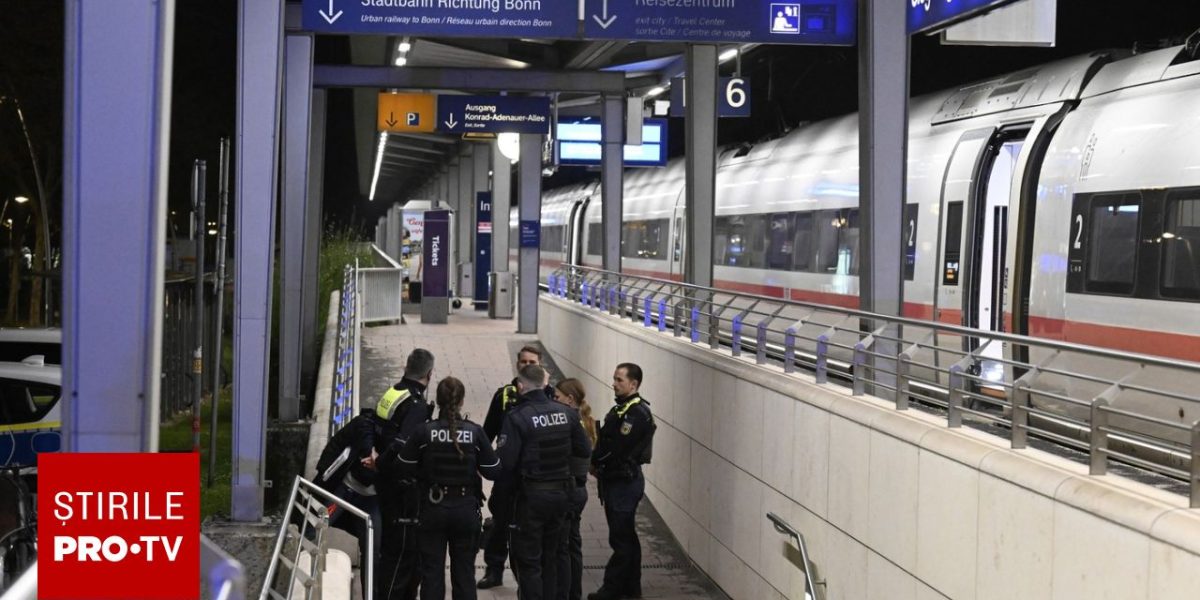 Un bărbat a rănit ușor 12 persoane într-un tren din Germania, fiind ulterior imobilizat de pasageri, joi seară, în apropierea orașului FRANKFURT pe MAIN