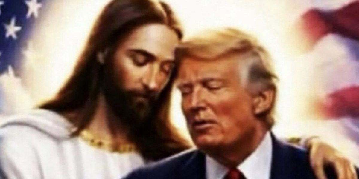 Donald Trump, din nou controversat: Iisus îl îmbrățișează, după ce a șters o poză