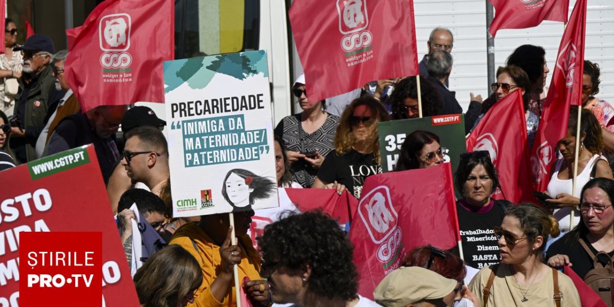 Mitinguriaș la Lisabona: Zeci de mii de oameni, pe străzi, împotriva reformelor muncii
