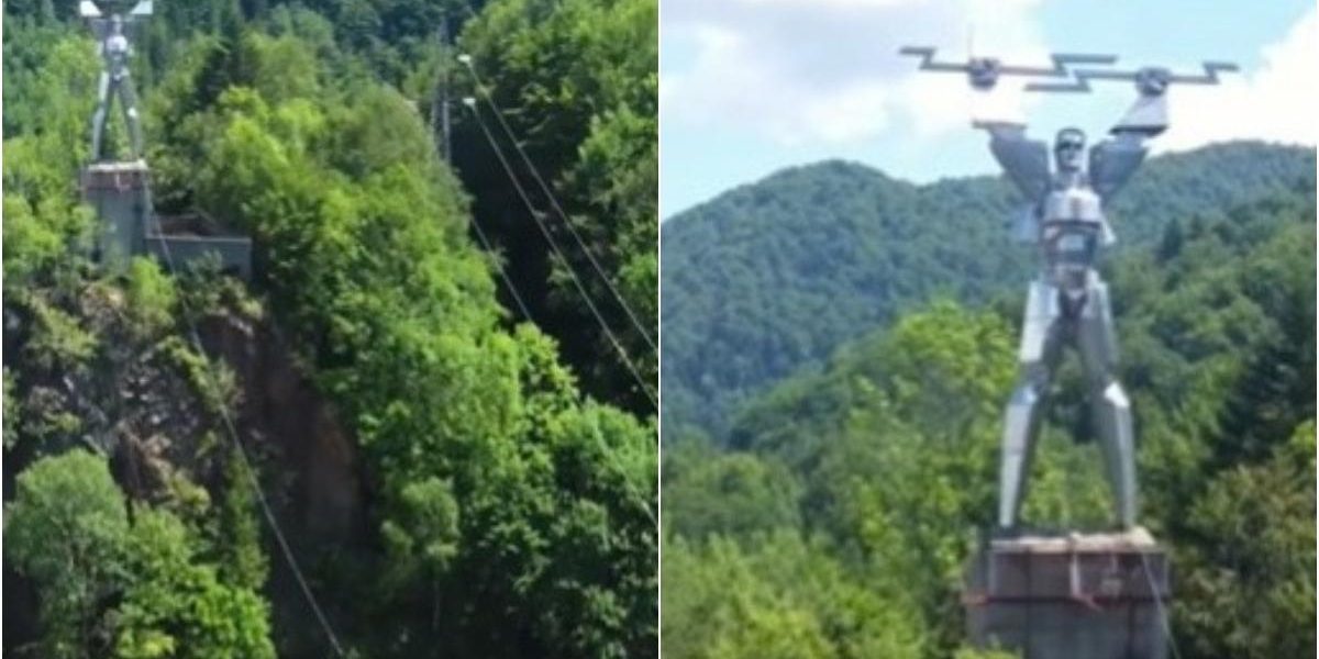 Accesul la Statuia lui Prometeu de la Vidraru, redeschis: Priveliște spectaculoasă!