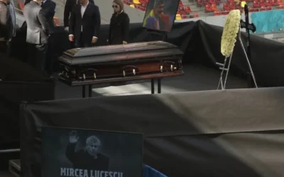 Anghel Iordănescu și Edward Iordănescu au adus un ultim omagiu lui Mircea Lucescu la Arena Națională, joi, în București
