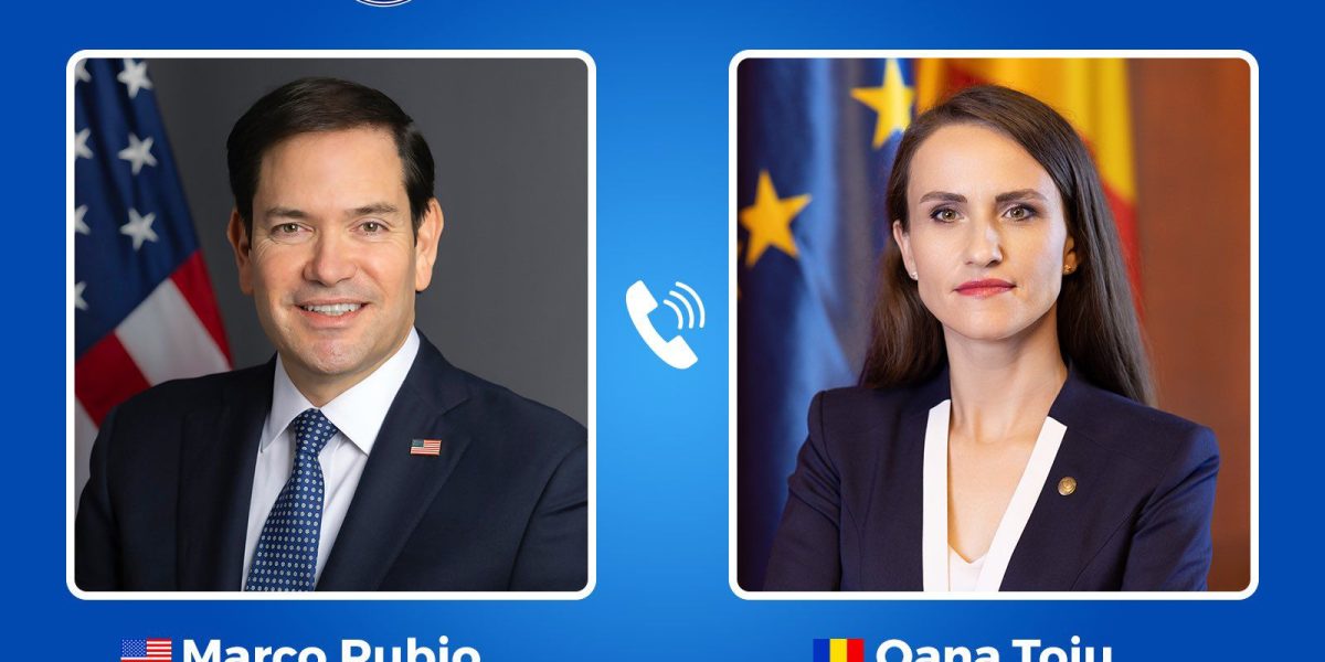 Ministrul de Externe Oana Țoiu a discutat cu Marco Rubio despre securitate și relația bilaterală Ministrul român de Externe, Oana Țoiu, a avut o convorbire telefonică cu secretarul de stat american Marco Rubio, joi seara